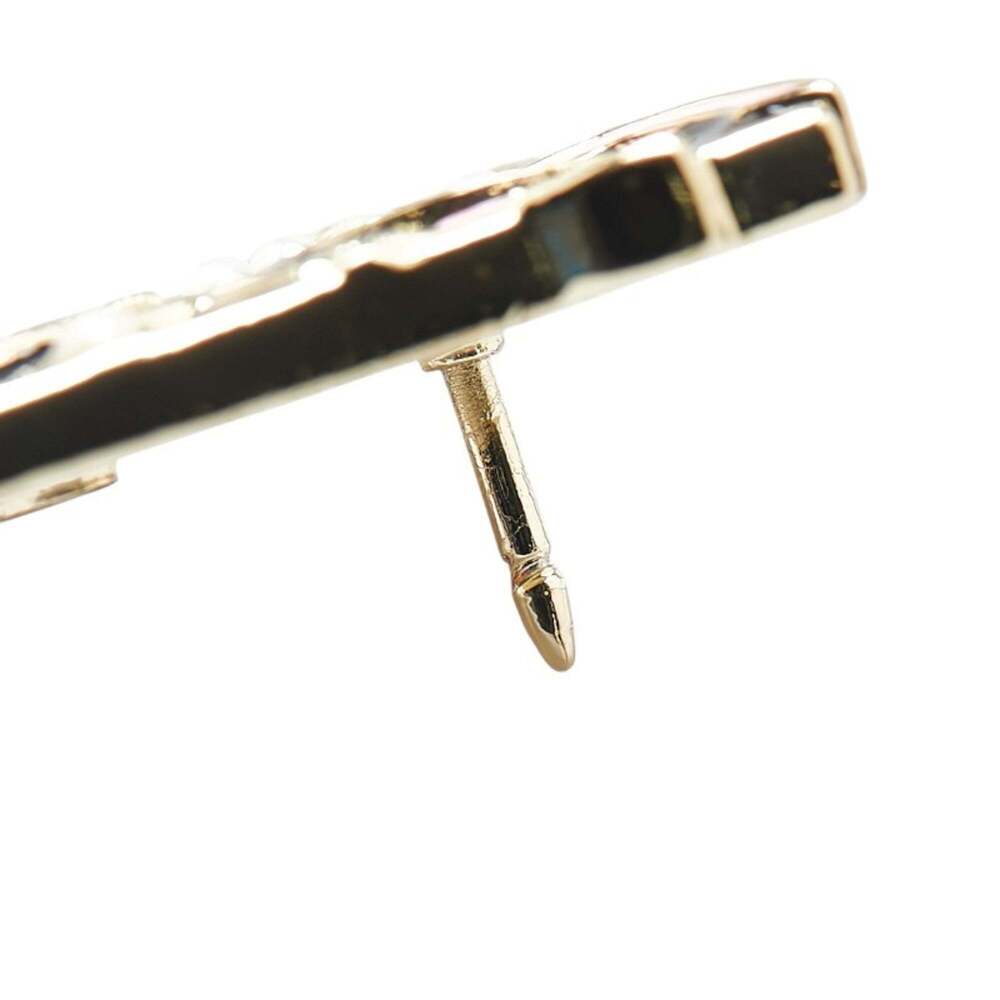 CHANEL Authentic Gold Logo Brooch - Picture 3 of 4